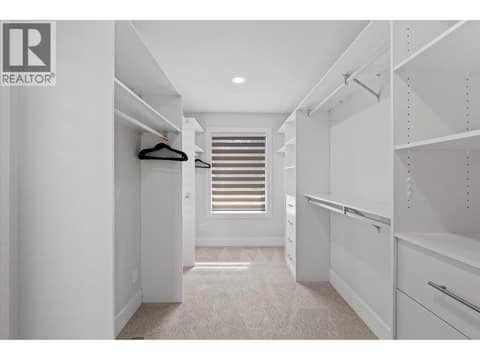 1st upstairs bedroom walk in closet at 980 Ledgeview Court, Upper Mission, Kelowna