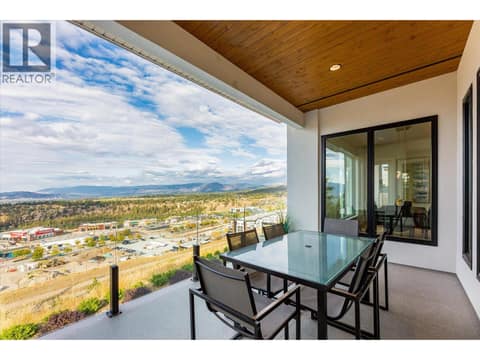 Dual balconies off of the main living area at 980 Ledgeview Court, Upper Mission, Kelowna