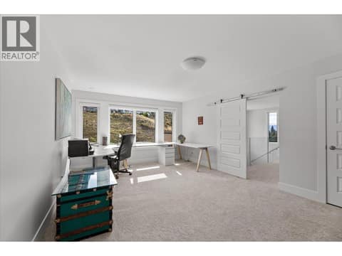 Office upstairs, great for work for home professionals, or a reading room at 980 Ledgeview Court, Upper Mission, Kelowna