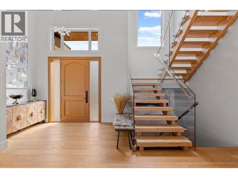 Stunning entryway at 980 Ledgeview Court, Upper Mission, Kelowna