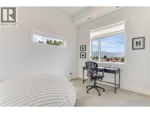 Second bedroom, ideal for a guest room, den, or home office at 1220 Pacific Avenue Unit# 507, Springfield/Spall, Kelowna