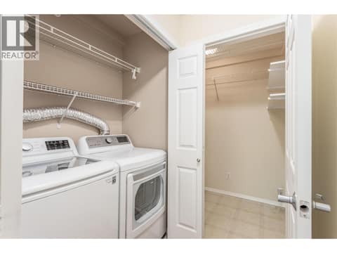 Laundry and storage room at 250 Dougall Road N Unit# 405, Rutland North, Kelowna