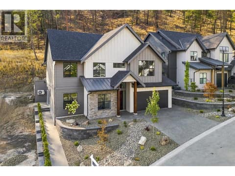 Brand-new 5 bed/ 4 bath home with exceptional design, high-end finishings, a private backyard, attached double-car garage & legal self-contained suite in the Wilden community! at 1448 Whistling Pine Place, Wilden, Kelowna
