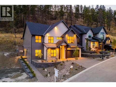 Brand-new 5 bed/ 4 bath home with exceptional design, high-end finishings, a private backyard, attached double-car garage & legal self-contained suite in the Wilden community! at 1448 Whistling Pine Place, Wilden, Kelowna