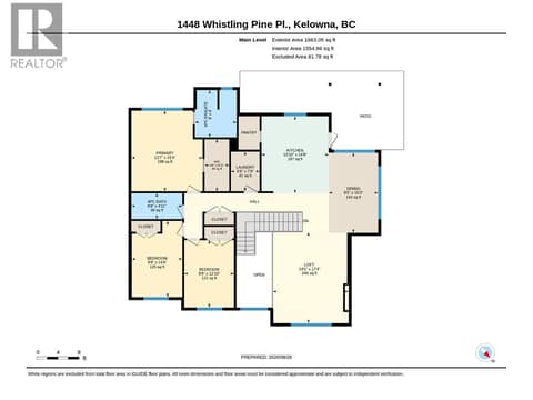 Floor Plans | Upper Level at 1448 Whistling Pine Place, Wilden, Kelowna
