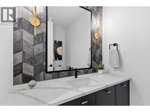 Powder room at 451 Vision Court, Kettle Valley, Kelowna