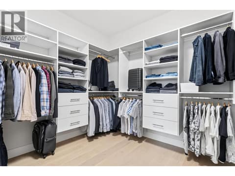 Primary closet at 451 Vision Court, Kettle Valley, Kelowna