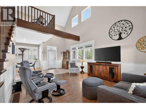 Bright, Open Living Space With Vaulted Ceilings & Abundant Natural Light at 2478 Stone Grove Crescent, Shannon Lake, West Kelowna