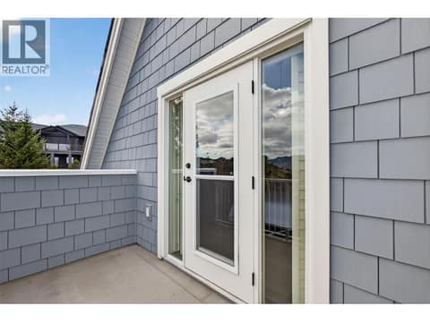 Private Patio Off The Primary Bedroom, Perfect For Morning Coffee at 2478 Stone Grove Crescent, Shannon Lake, West Kelowna