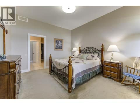 King-size Primary bedroom at 1836 Tower Ranch Boulevard Unit# 2, Rutland North, Kelowna