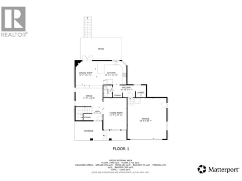 Floor Plan Main Level at 670 Cassiar Road, Dilworth Mountain, Kelowna