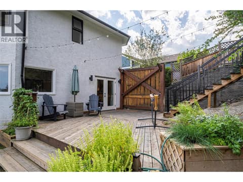 Outdoor Patio First at 670 Cassiar Road, Dilworth Mountain, Kelowna