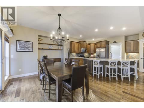 Main Dining Room and Kitchen at 12633 Driftwood Court, Lake Country North West