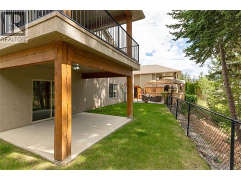 Main Home Backyard at 12633 Driftwood Court, Lake Country North West