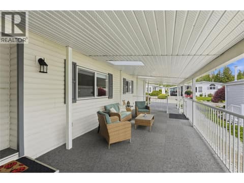 Private covered deck at 1850 Shannon Lake Road Unit# 73, Shannon Lake, West Kelowna