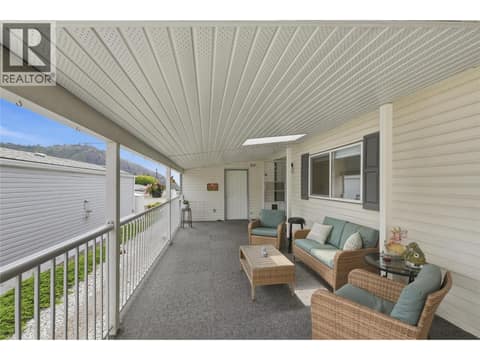Private covered deck at 1850 Shannon Lake Road Unit# 73, Shannon Lake, West Kelowna