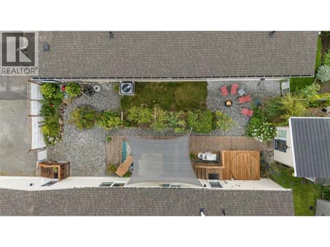 An impressive aerial view showcasing just how much outdoor living space this property offers. at 9020 Jim Bailey Road Unit# 174, Lake Country East / Oyama, Kelowna