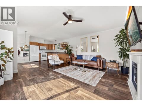 Bright, spacious living with an open connection to the kitchen and dining area. at 9020 Jim Bailey Road Unit# 174, Lake Country East / Oyama, Kelowna