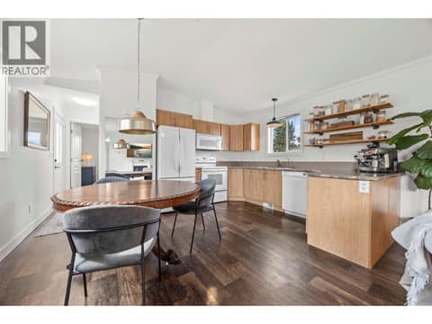 The adjoining dining area keeps everyday meals and entertaining easy. at 9020 Jim Bailey Road Unit# 174, Lake Country East / Oyama, Kelowna