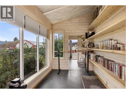 The detached powered studio adds valuable flexible space for hobbies, fitness, creativity or a quiet escape. at 9020 Jim Bailey Road Unit# 174, Lake Country East / Oyama, Kelowna