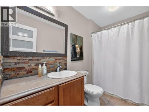 Downstairs Bathroom at 1863 Horizon Drive, West Kelowna Estates