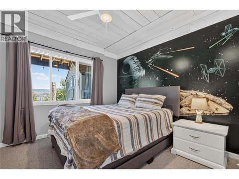 Downstairs Bedroom at 1863 Horizon Drive, West Kelowna Estates