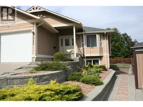 Extensive Landscaping Terraced side yard at 1985 Stikine Place, Juniper Ridge, Kamloops