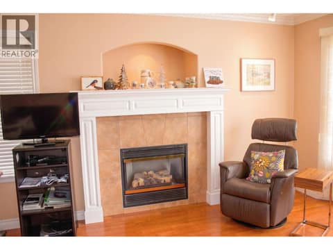 Fireplace with Alcove at 1985 Stikine Place, Juniper Ridge, Kamloops