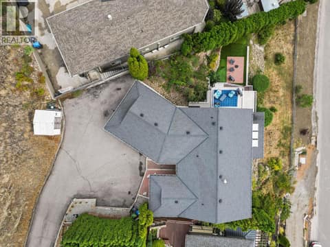 Birds eye view of the property at 1108 Menu Road, Lakeview Heights, West Kelowna