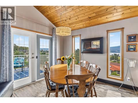 Dinning room - open concept with living room, main suite at 1108 Menu Road, Lakeview Heights, West Kelowna