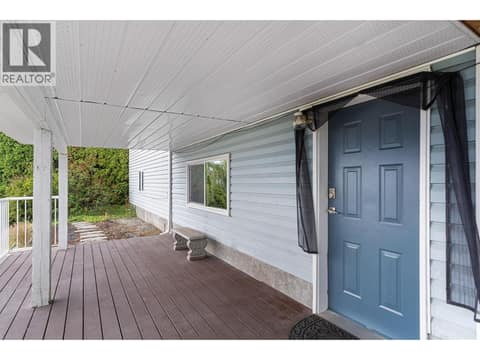 Studio private entrance and deck at 1108 Menu Road, Lakeview Heights, West Kelowna
