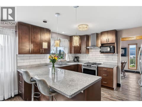Upgraded kitchen - main suite at 1108 Menu Road, Lakeview Heights, West Kelowna