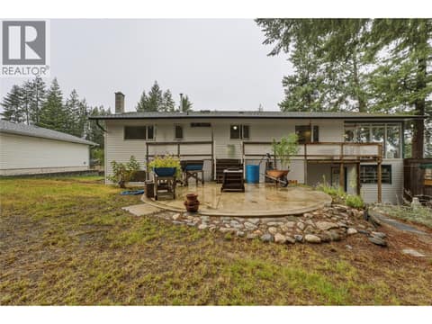 Cement pad perfect for above ground pool, firepit, or outside dining! at 3304 Sidney Crescent, Armstrong/ Spall., Spallumcheen