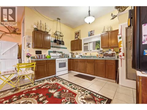 Interior of carriage home, open concept kitchen and living at 3304 Sidney Crescent, Armstrong/ Spall., Spallumcheen