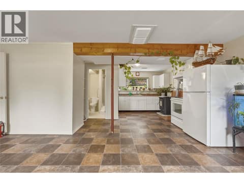 Suite in main home - kitchen/dining and bathroom on left at 3304 Sidney Crescent, Armstrong/ Spall., Spallumcheen