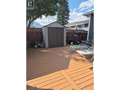Updated stained Deck at 220 Brandon Avenue, Main South, Penticton