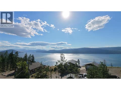 Aerial view toward Okanagan Lake at 784 Udell Road, Okanagan North, Vernon
