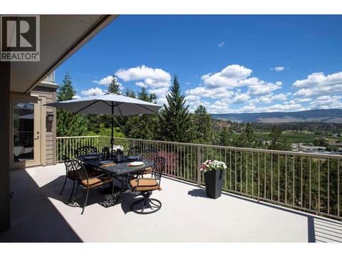 Expansive main deck with plenty of room to entertain while taking in the views. at 471 Long Ridge Drive, Wilden, Kelowna