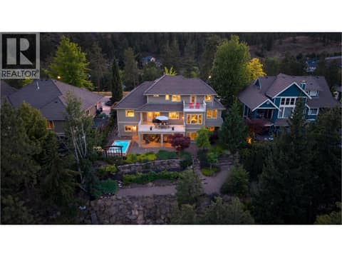 Stunning backyard retreat with multiple outdoor living spaces, lush landscaping, fruit bushes and private plunge pool. at 471 Long Ridge Drive, Wilden, Kelowna