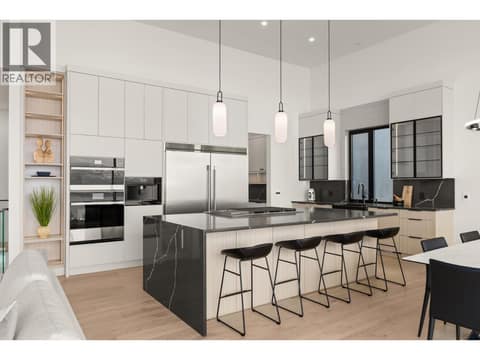 Built-in oven, and coffee maker at 5584 Upper Mission Court, Kettle Valley, Kelowna