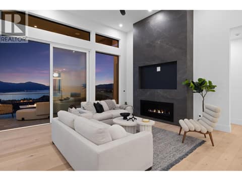Gas Fireplace at 5584 Upper Mission Court, Kettle Valley, Kelowna