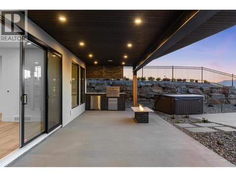Lower level also has built-in BBQ at 5584 Upper Mission Court, Kettle Valley, Kelowna
