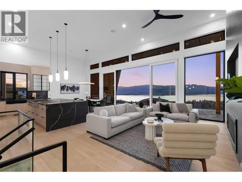 Open concept main floor at 5584 Upper Mission Court, Kettle Valley, Kelowna