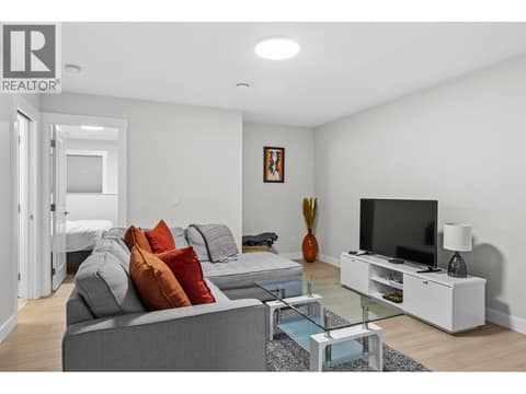 Downstairs family room at 225 Glen Park Drive Unit# 20, North Glenmore, Kelowna