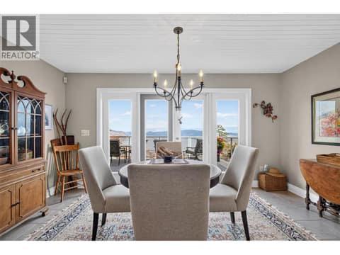 Dining room at 1776 Keloka Drive, West Kelowna Estates