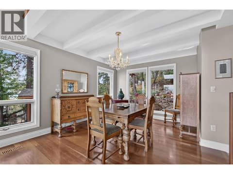 Formal dining room at 1776 Keloka Drive, West Kelowna Estates