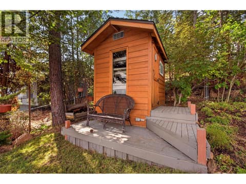 Garden shed at 1776 Keloka Drive, West Kelowna Estates