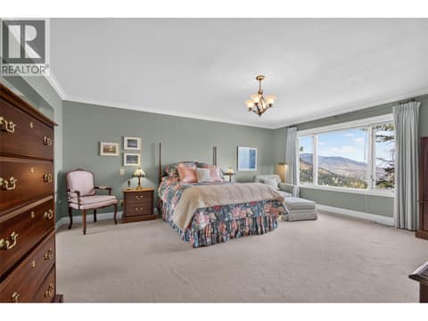 Primary bedroom with plenty of space at 1776 Keloka Drive, West Kelowna Estates