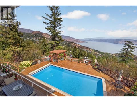 Views from the second bedroom at 1776 Keloka Drive, West Kelowna Estates