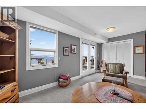 With doors leading on to the patio at 1776 Keloka Drive, West Kelowna Estates